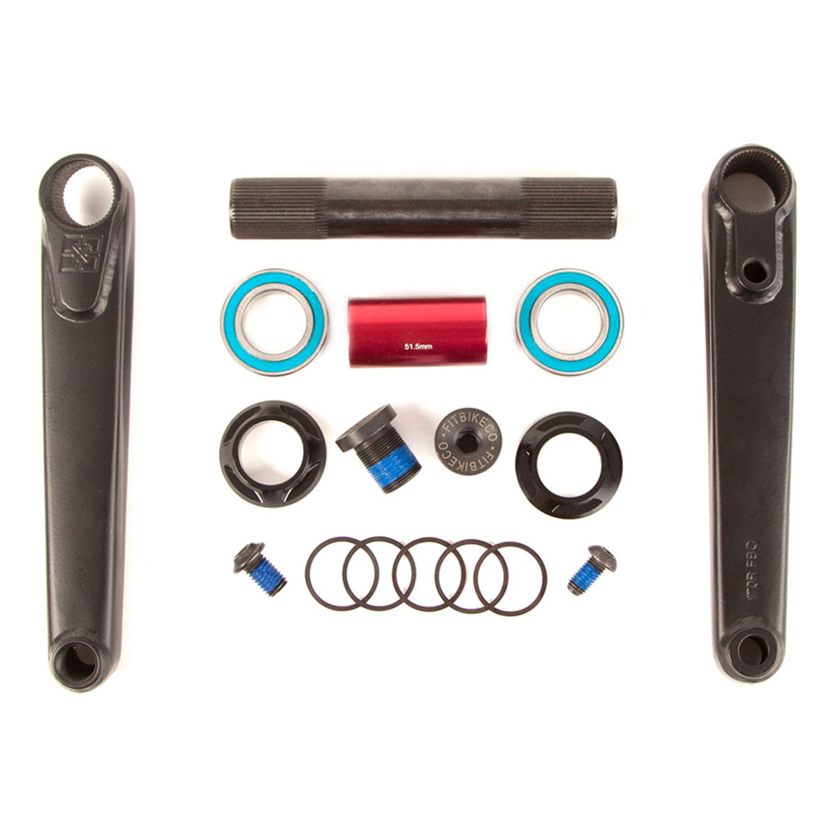 CRANKS FIT BLUNT BLACK 160MM