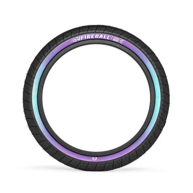 PAR DE LLANTAS ECLAT FIREBALL 2.30'' PURPLE/TEAL FADE