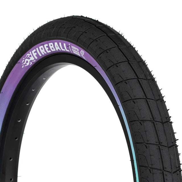 PAR DE LLANTAS ECLAT FIREBALL 2.30'' PURPLE/TEAL FADE