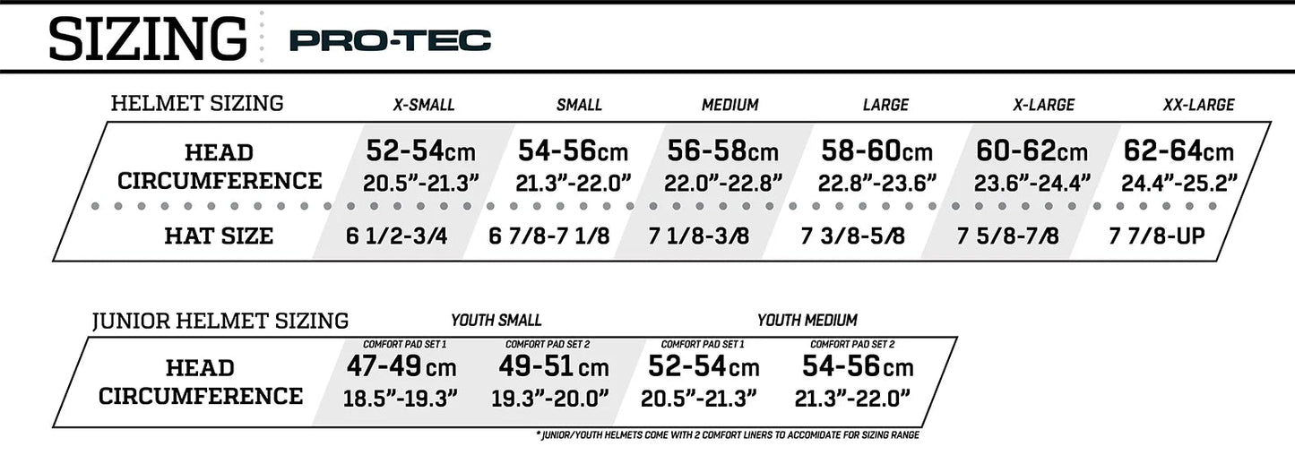 CASCO PRO-TEC X S&M NEGRO TALLA S